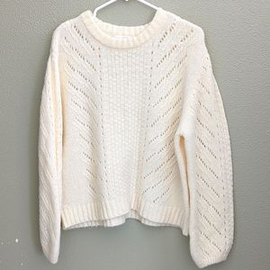 Elodie Cream Crew Neck Sweater